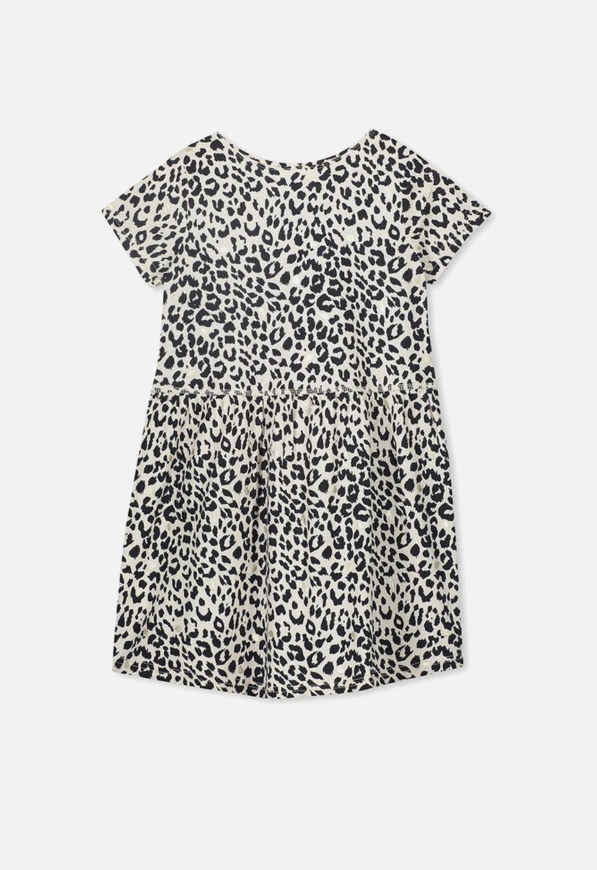 Cotton On - Freya short sleeve dress - black & white 