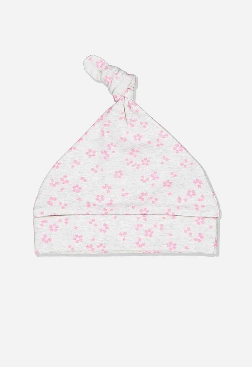 Cotton On - The baby beanie - pink & grey 