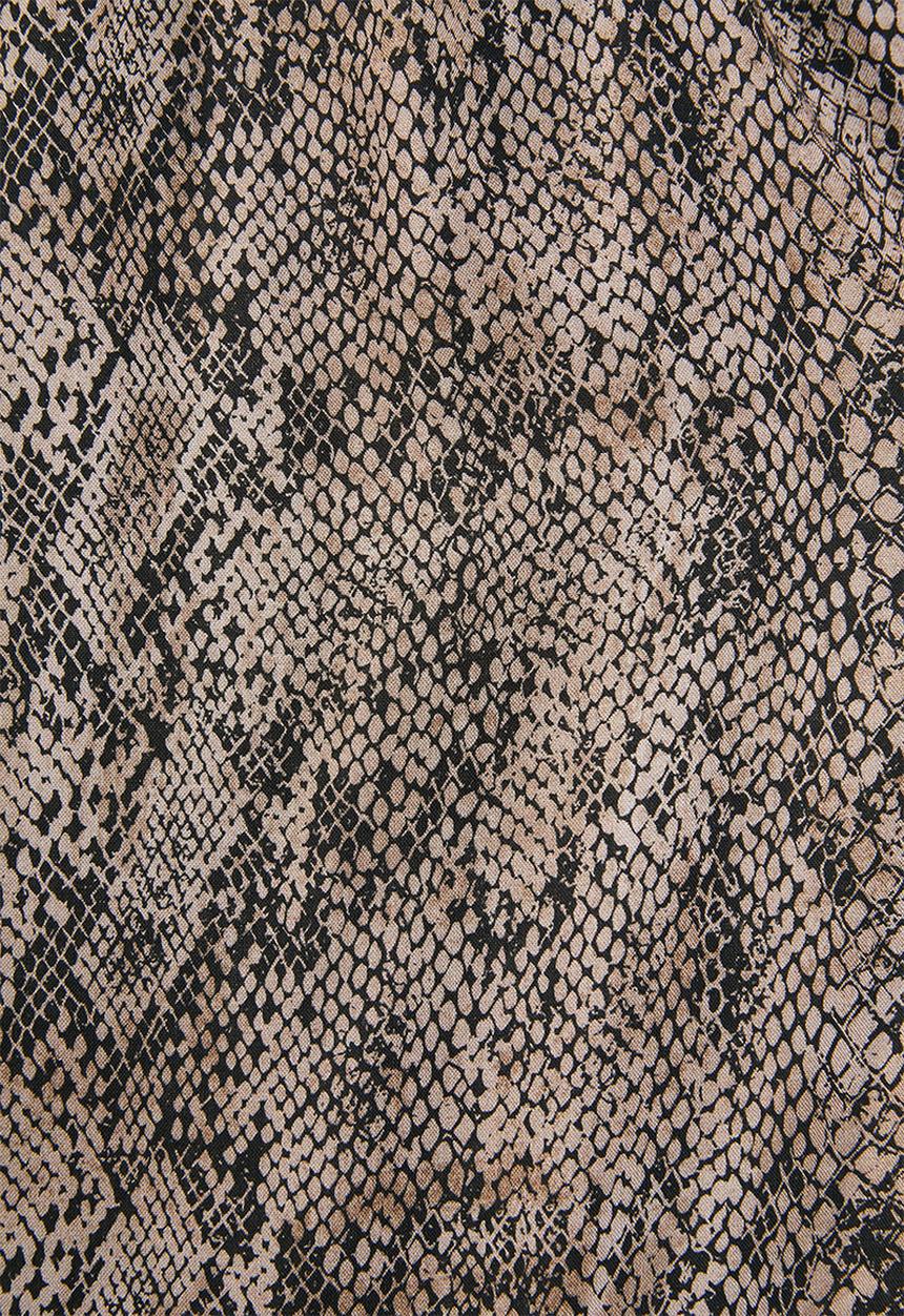 Superbalist - Snake skin paperbag trouser - black & brown
