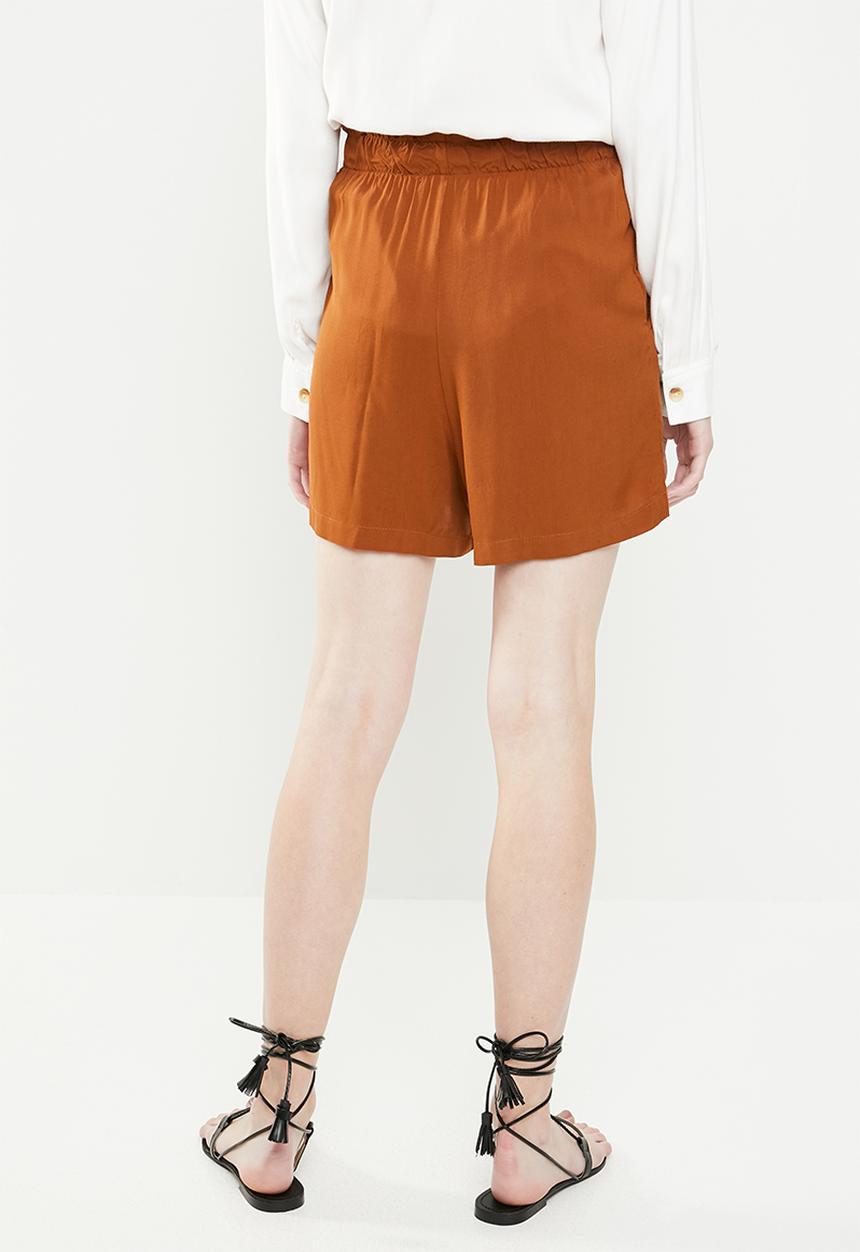 Superbalist - Soft paperbag short - rust