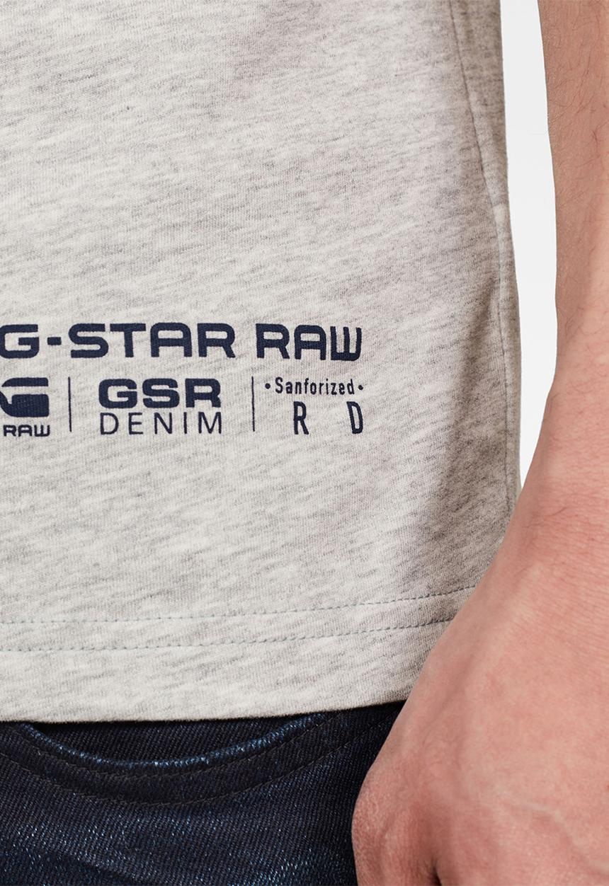 G-STAR - Graphic 12 slim fit r t short sleeve tee - grey