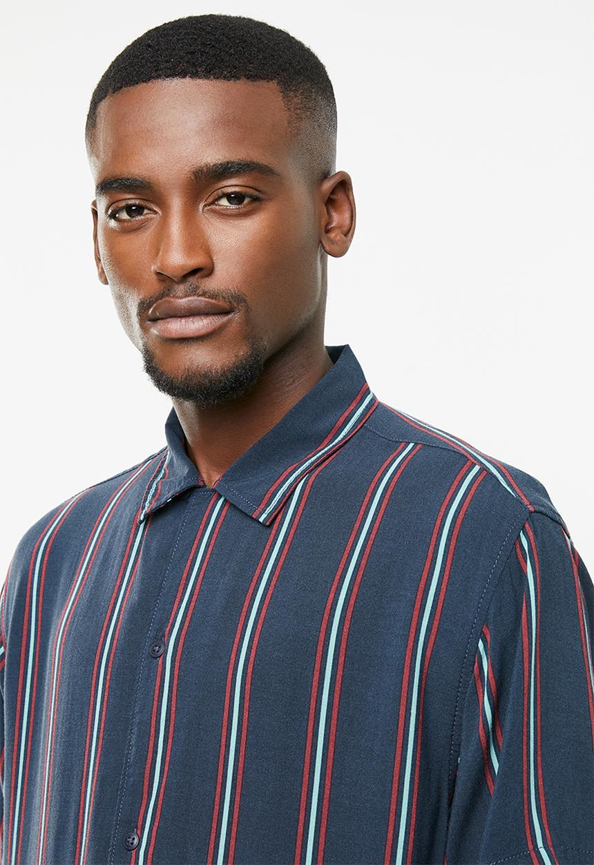 Jack & Jones - Charlie stripe shirt - navy