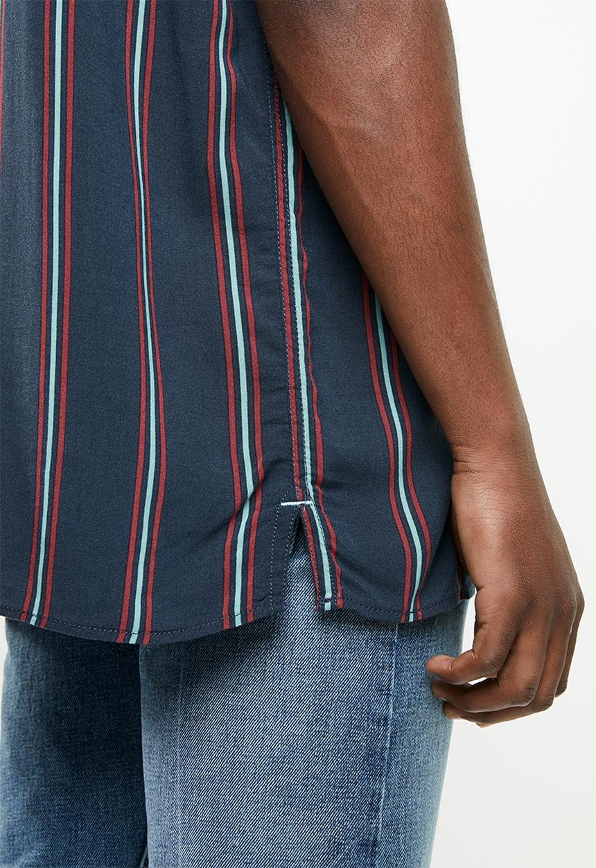 Jack & Jones - Charlie stripe shirt - navy