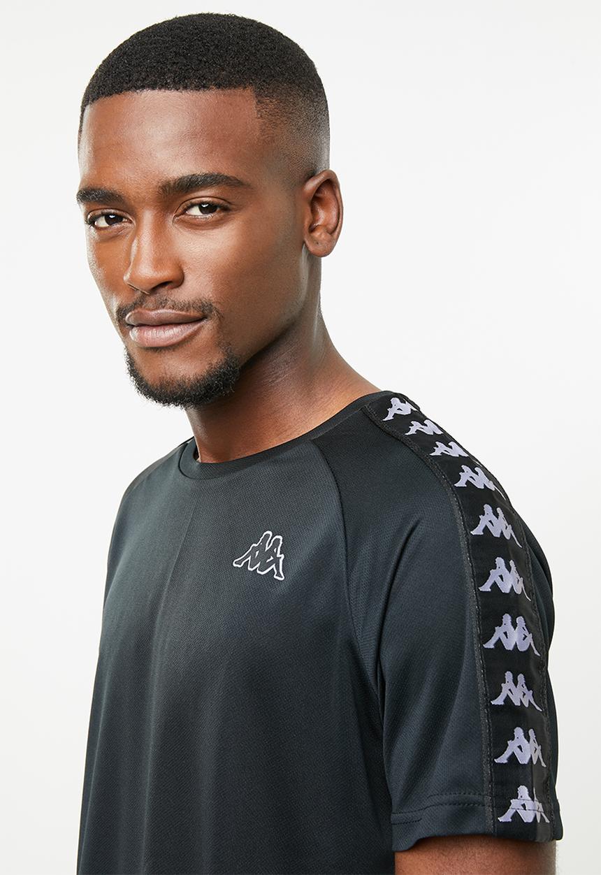 KAPPA - Banda coenly short sleeve tee - black & grey