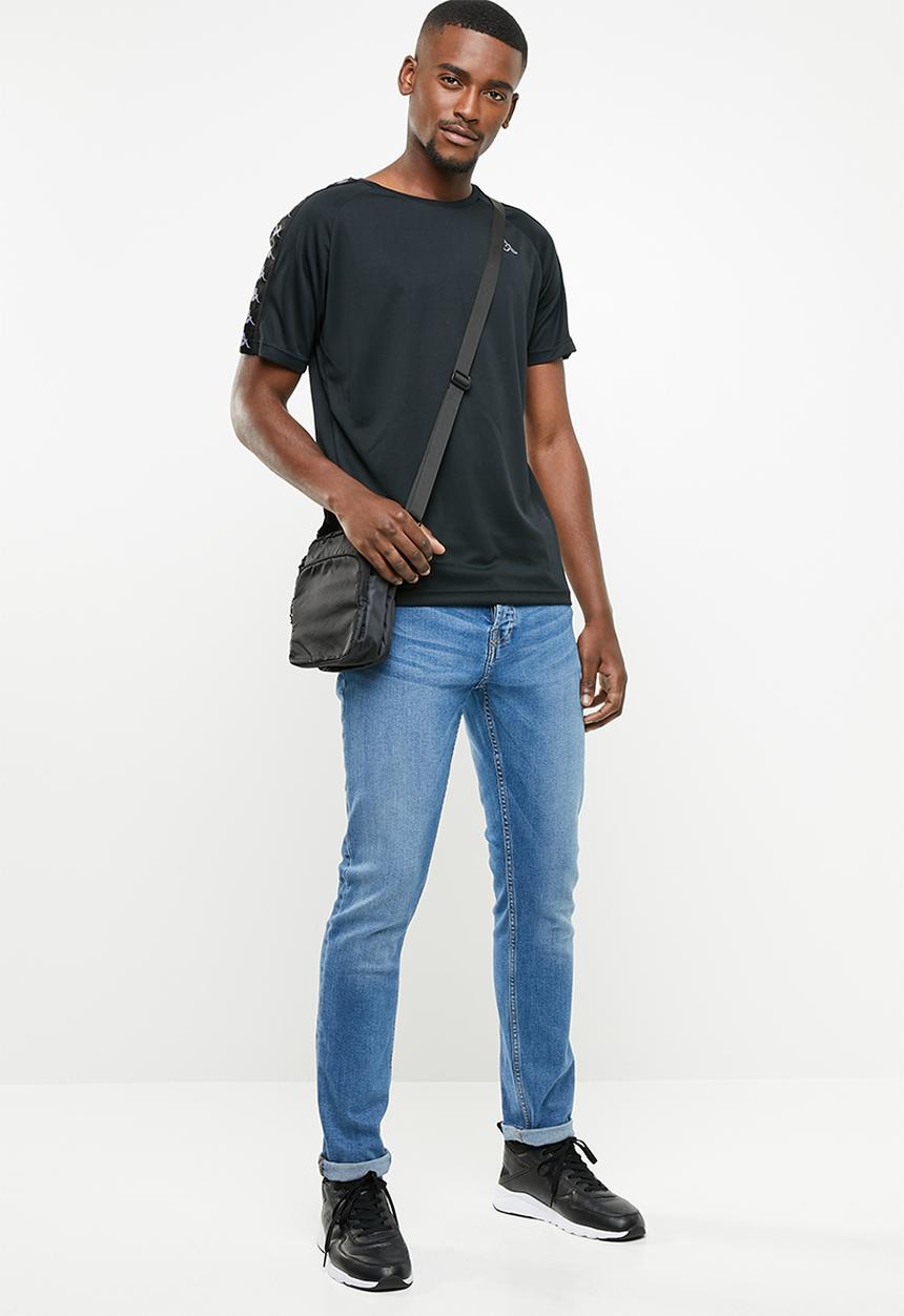 KAPPA - Banda coenly short sleeve tee - black & grey