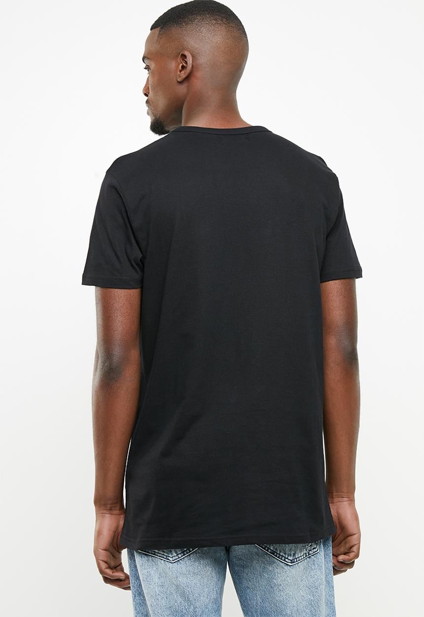 Brave Soul - Falcon  crew neck tee - black