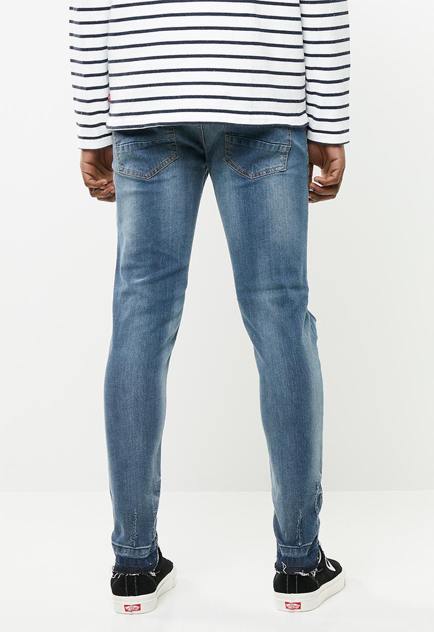 Brave Soul - Kurtisrip denim jeans - blue