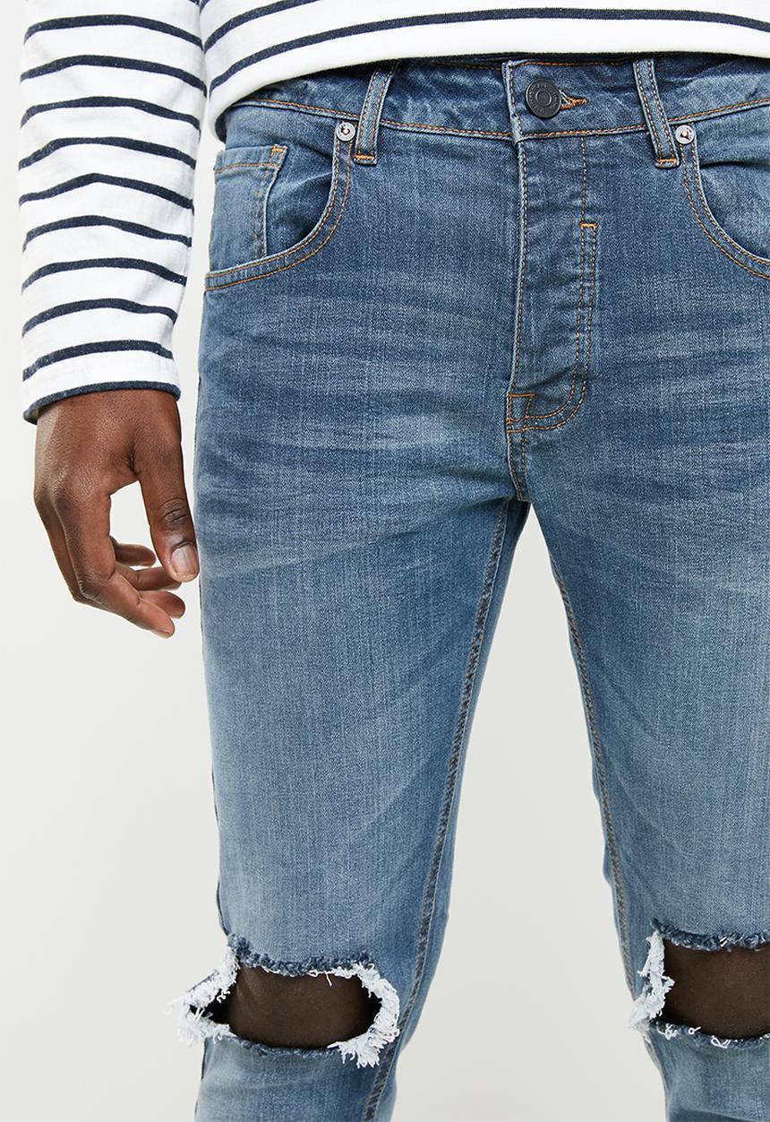 Brave Soul - Kurtisrip denim jeans - blue