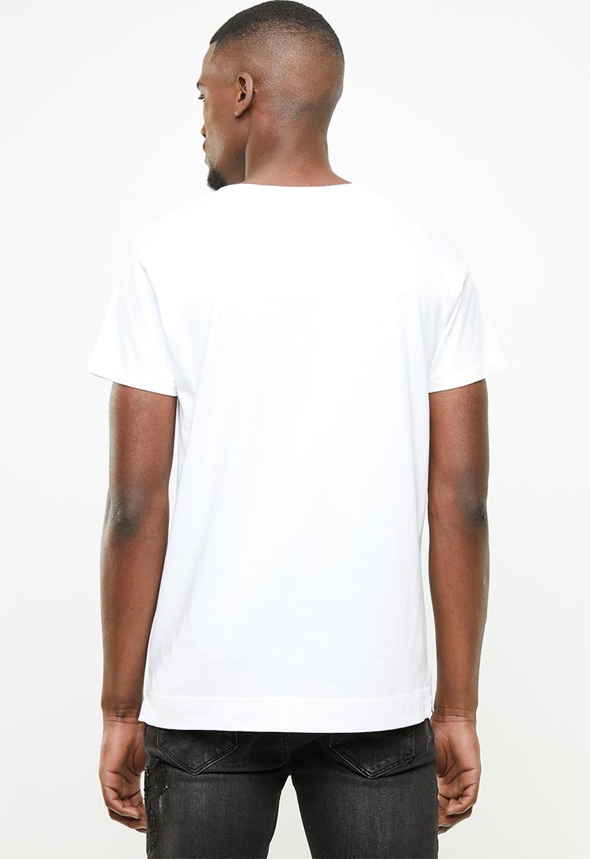 S.P.C.C - Side slit logo tee - white