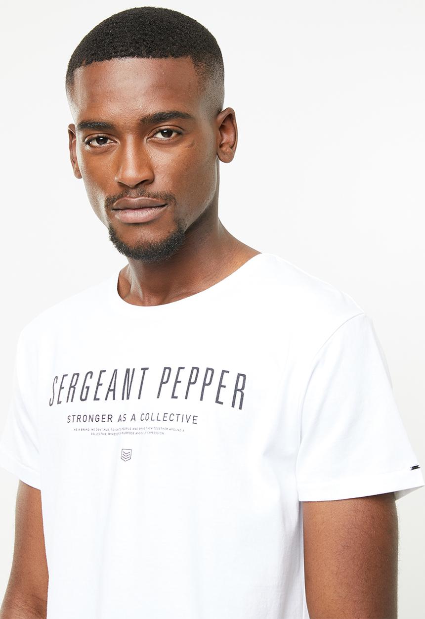 S.P.C.C - Side slit logo tee - white