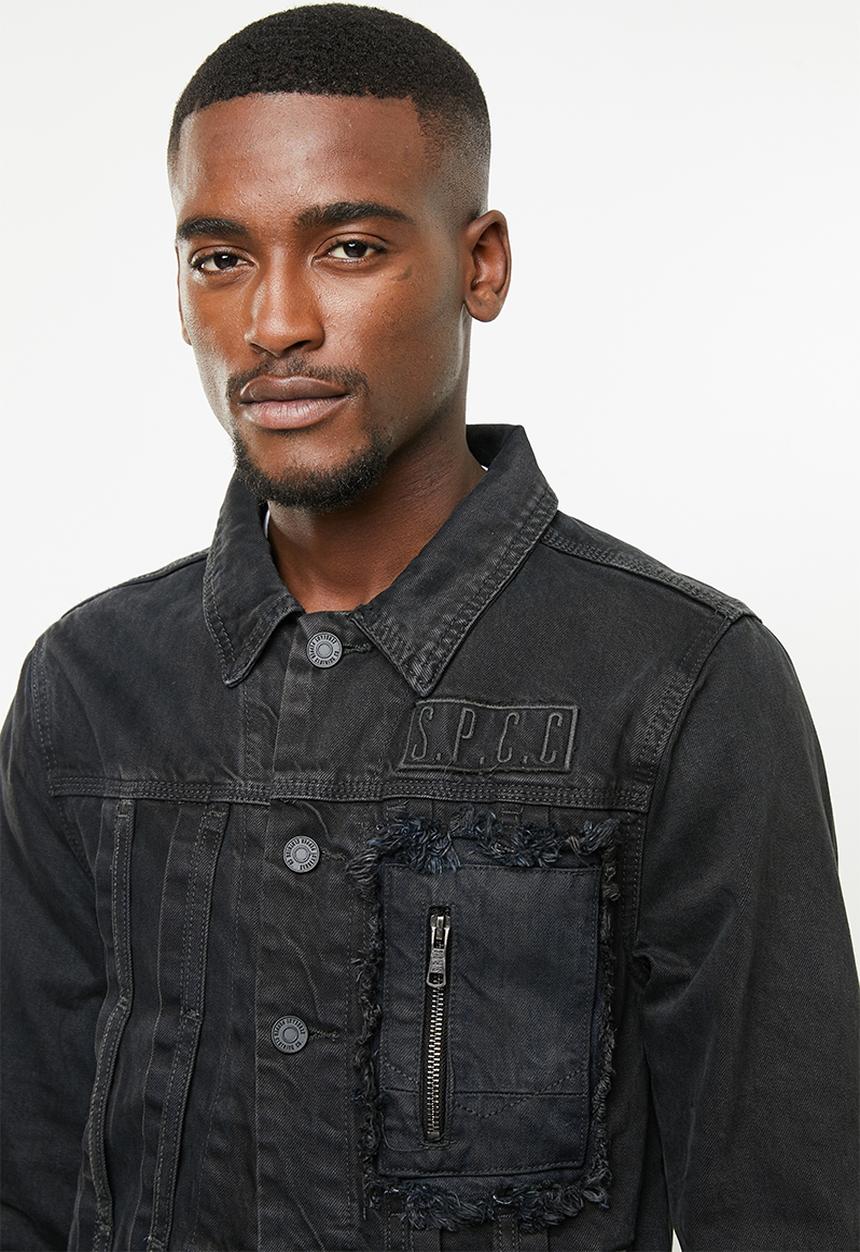 S.P.C.C - Utility denim jacket - black