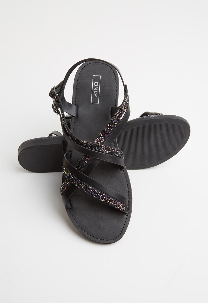 ONLY - Mandala crossover sandal - black