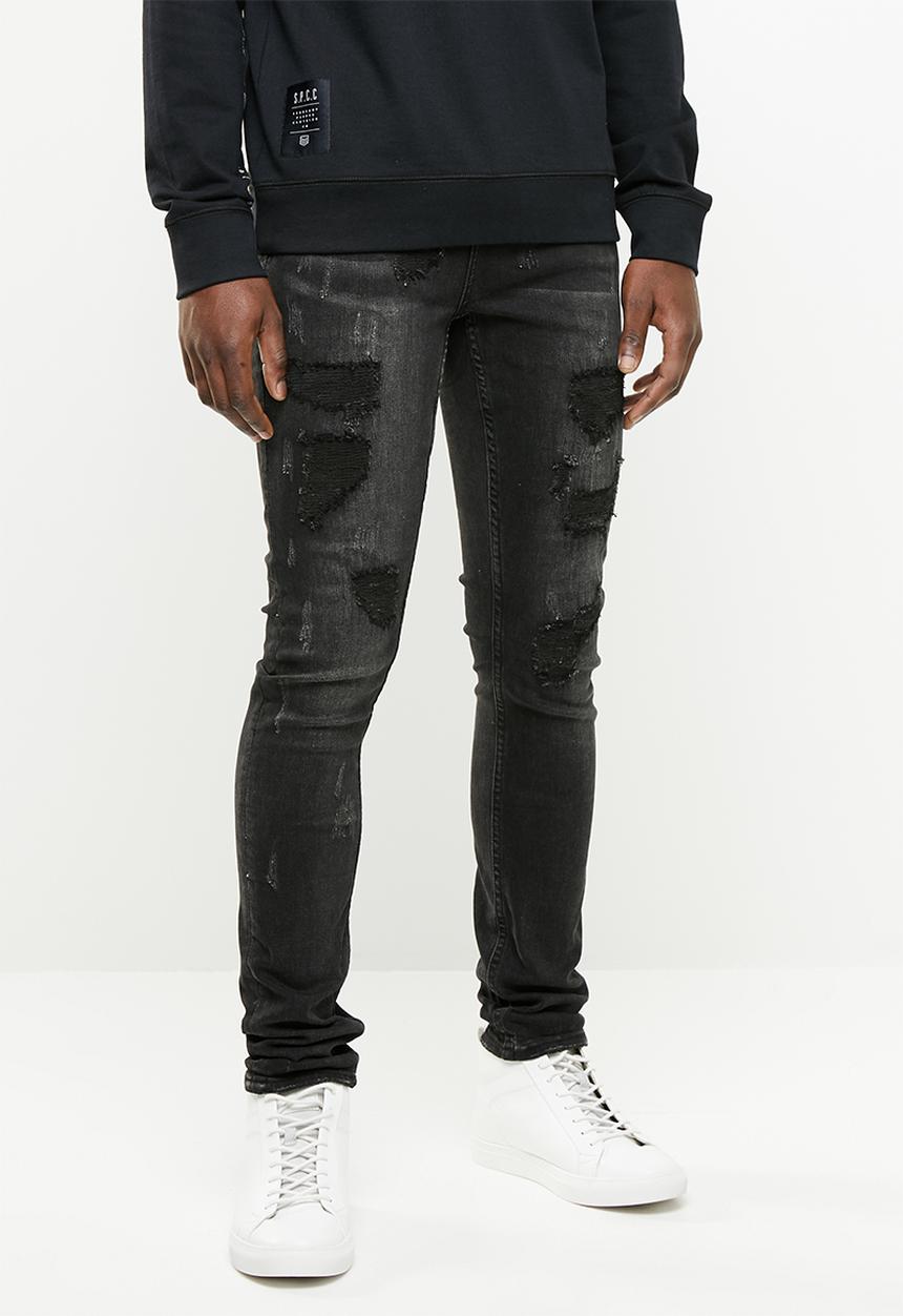 S.P.C.C - Feather panther jeans - black
