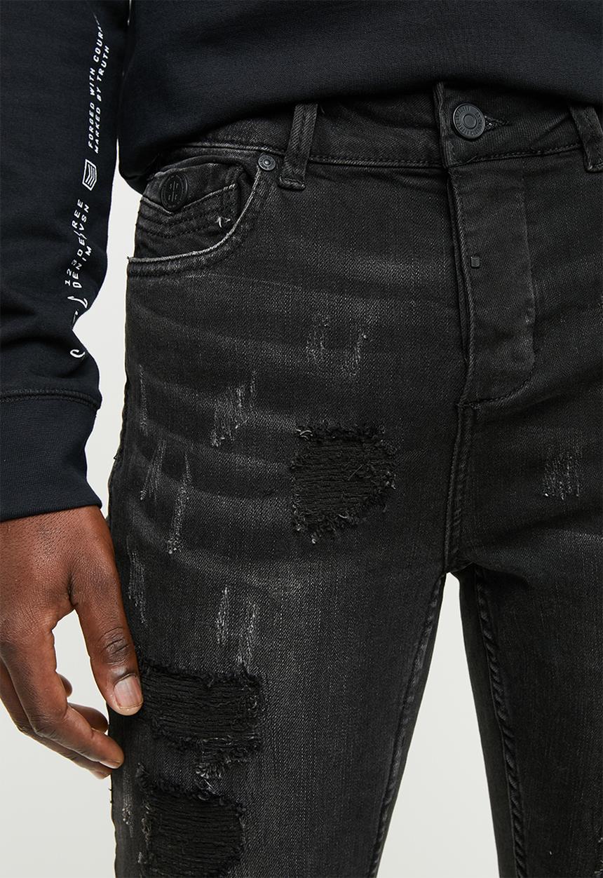 S.P.C.C - Feather panther jeans - black