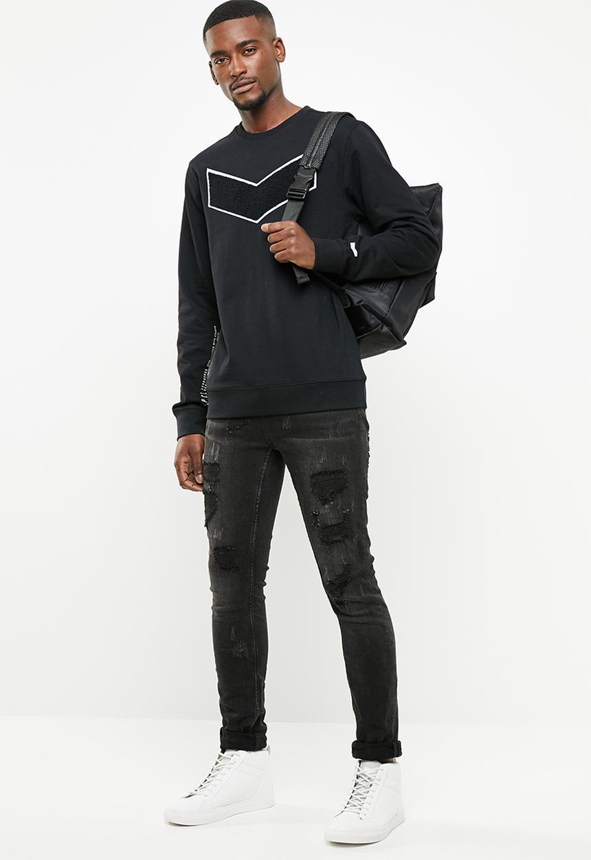 S.P.C.C - Feather panther jeans - black