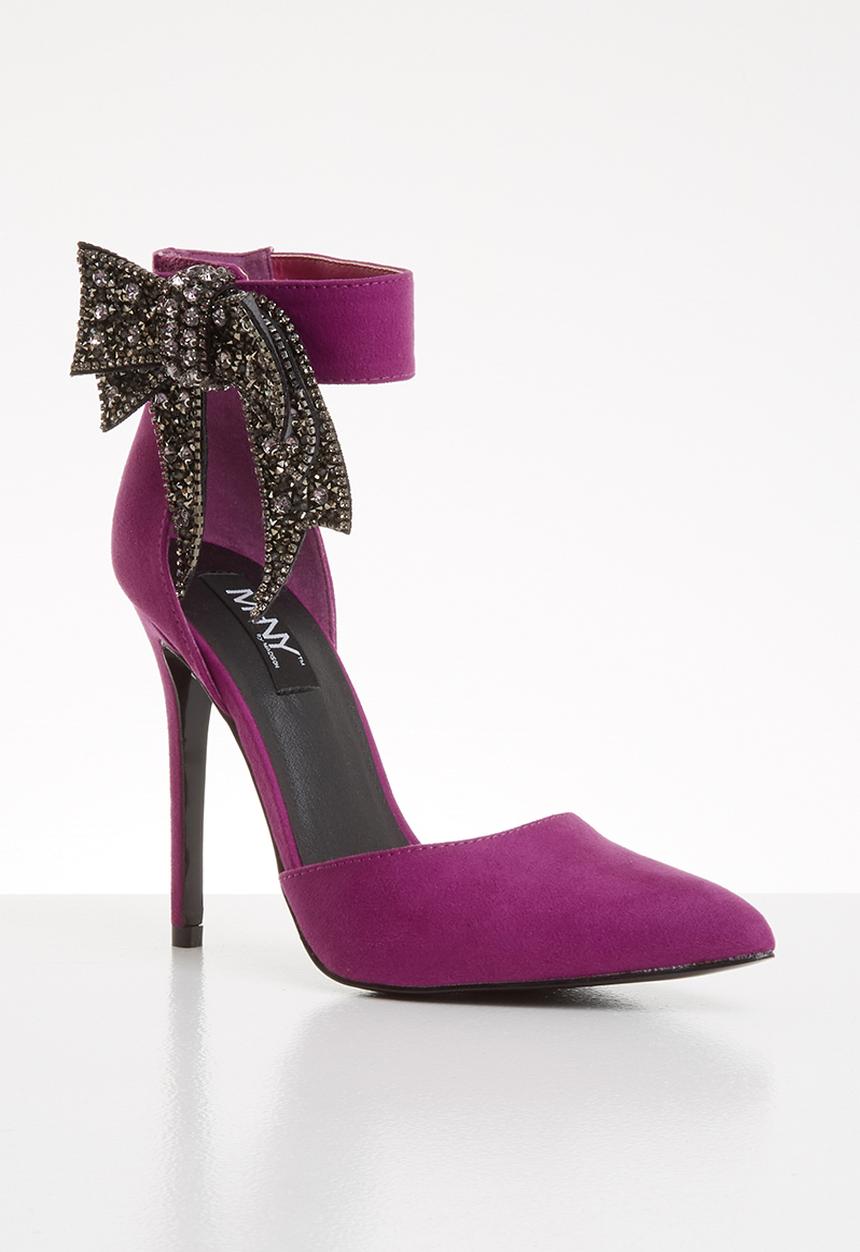 MHNY by Madison - Heidi side bow stiletto heel - purple