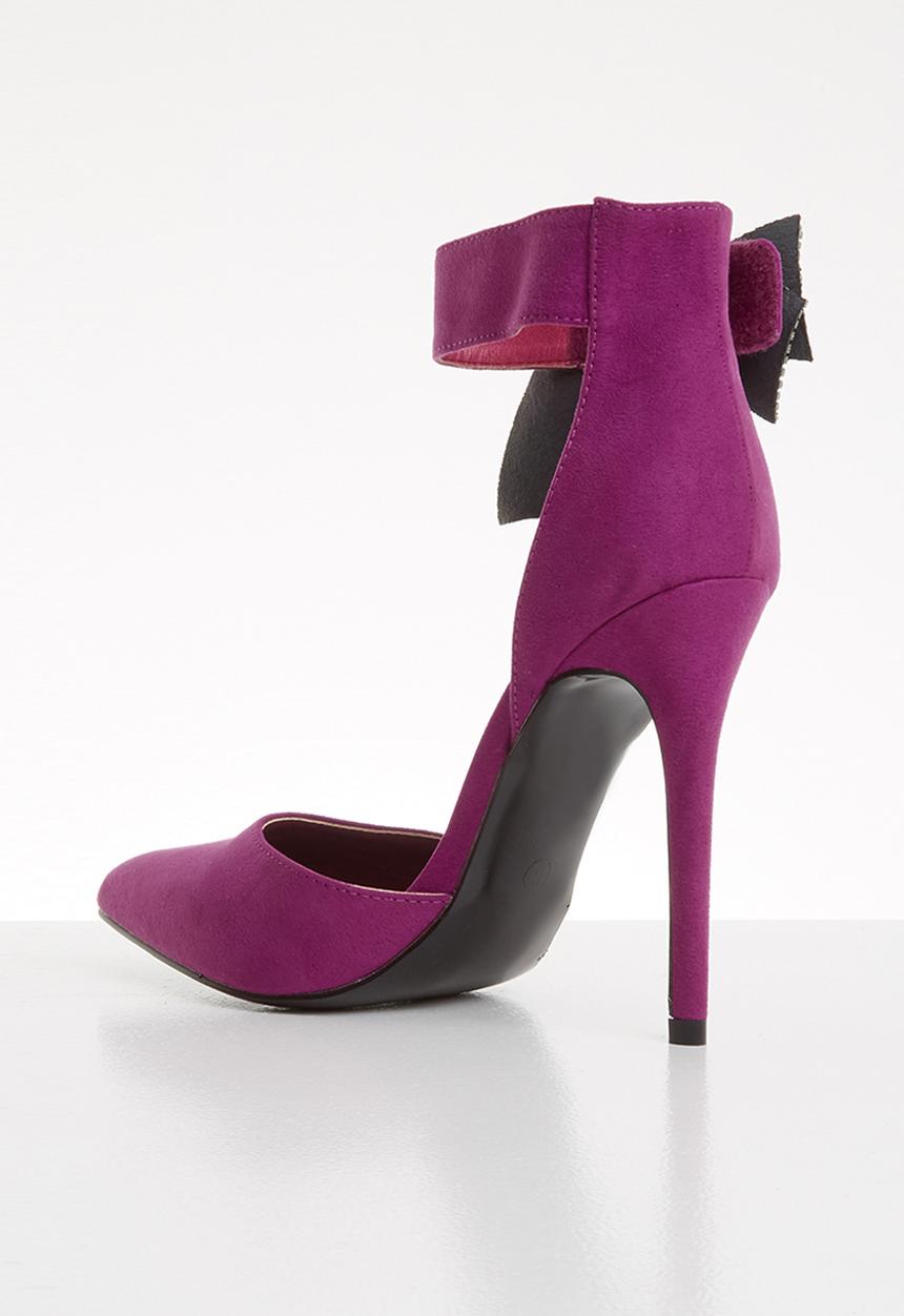 MHNY by Madison - Heidi side bow stiletto heel - purple