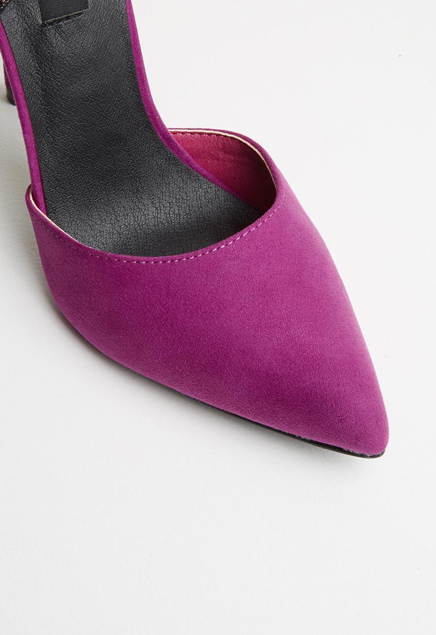 MHNY by Madison - Heidi side bow stiletto heel - purple