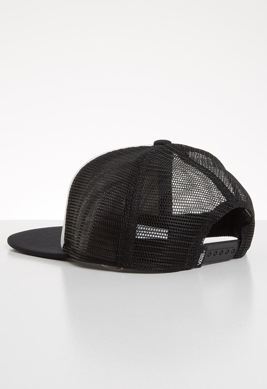 Vans - Full patch trucker boys cap - white & black