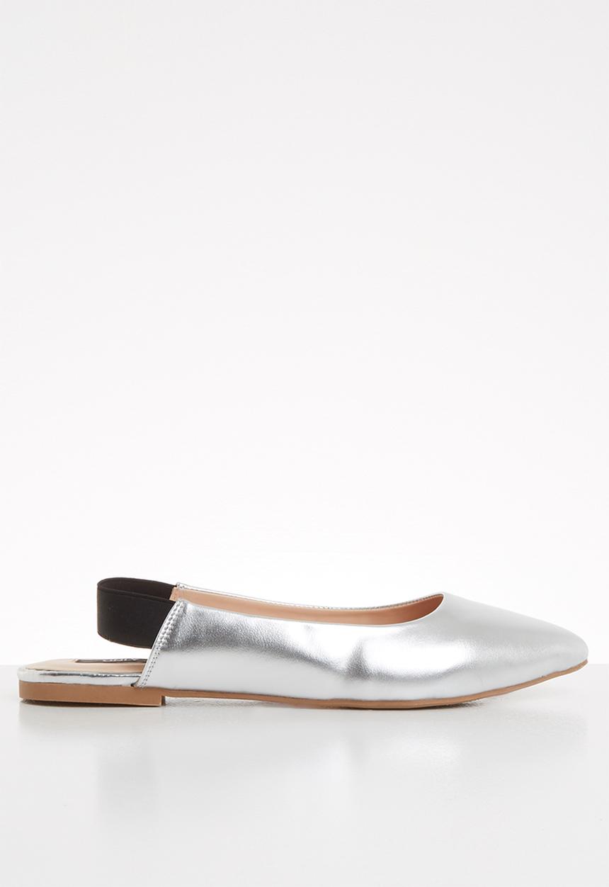 ONLY - Blondie heel metallic ballerina - silver 