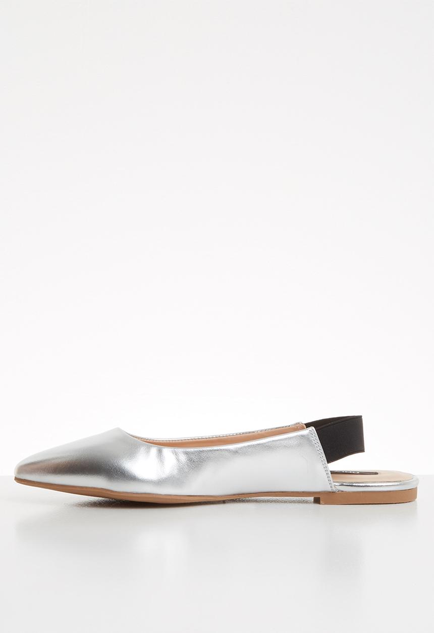 ONLY - Blondie heel metallic ballerina - silver 