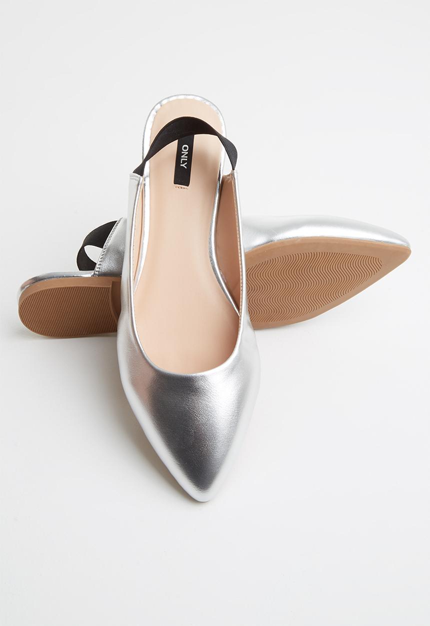 ONLY - Blondie heel metallic ballerina - silver 