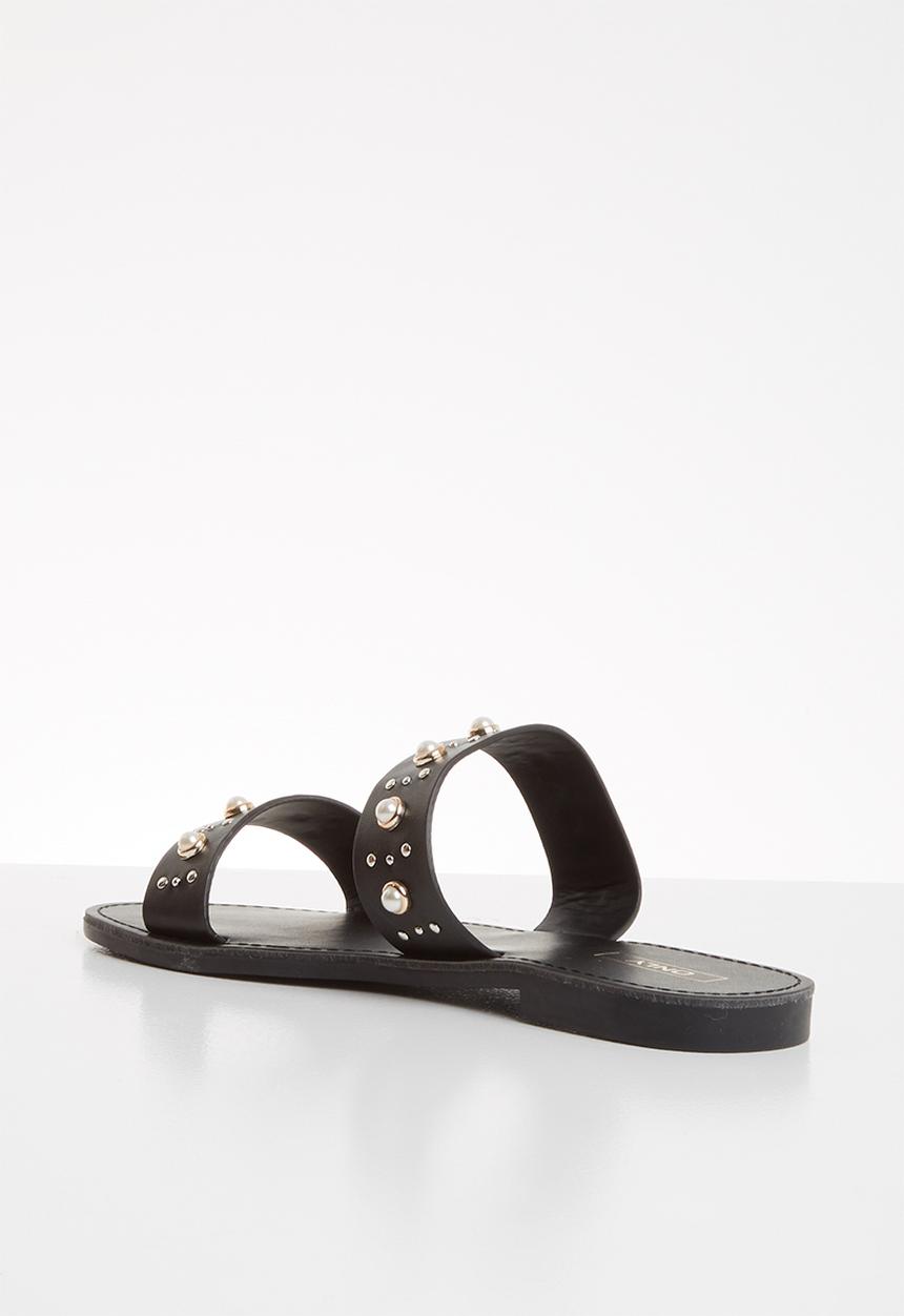 ONLY - Mandala pearl sandal - black