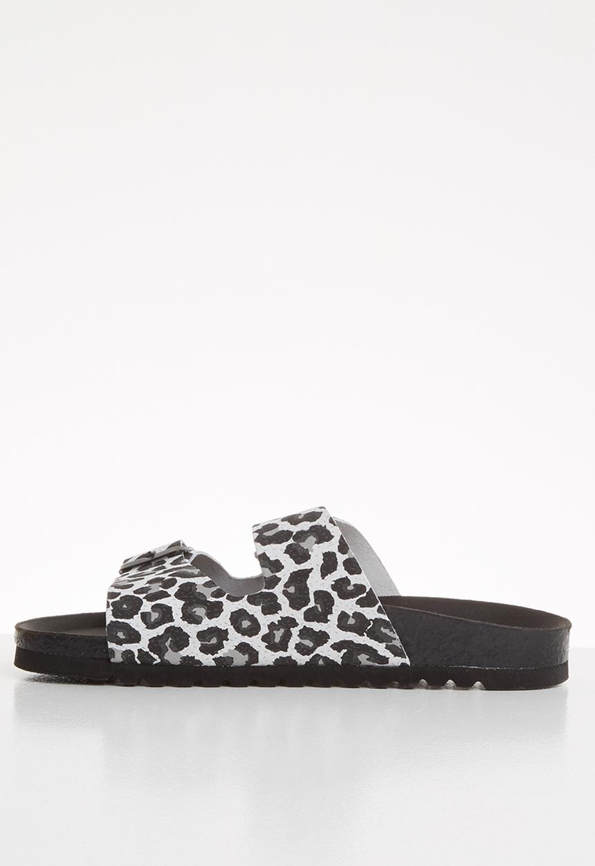 Vero Moda - Alda leather sandal - white & black 