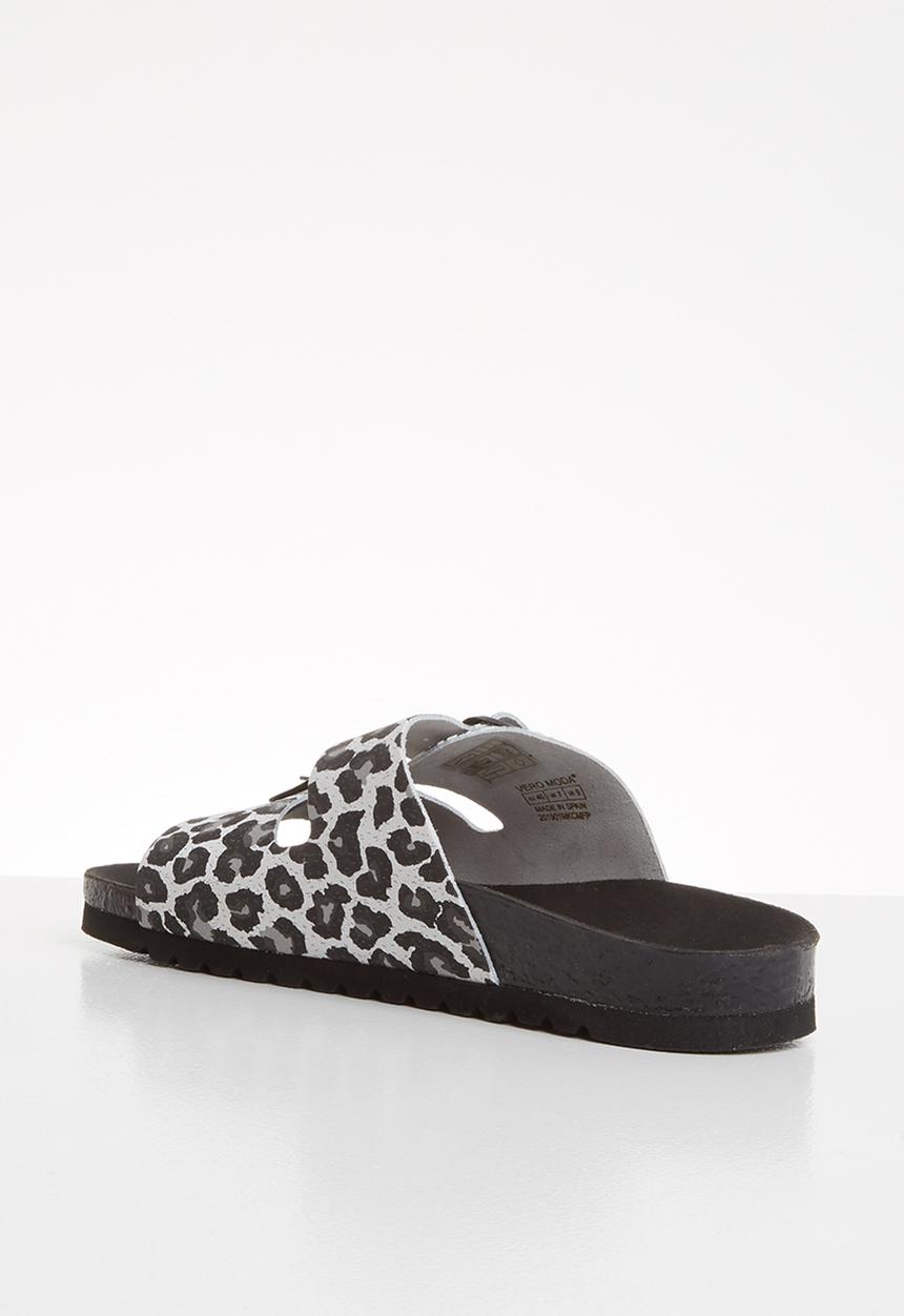 Vero Moda - Alda leather sandal - white & black 