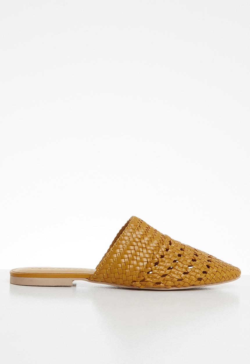 Vero Moda - Gaura leather mule - yellow