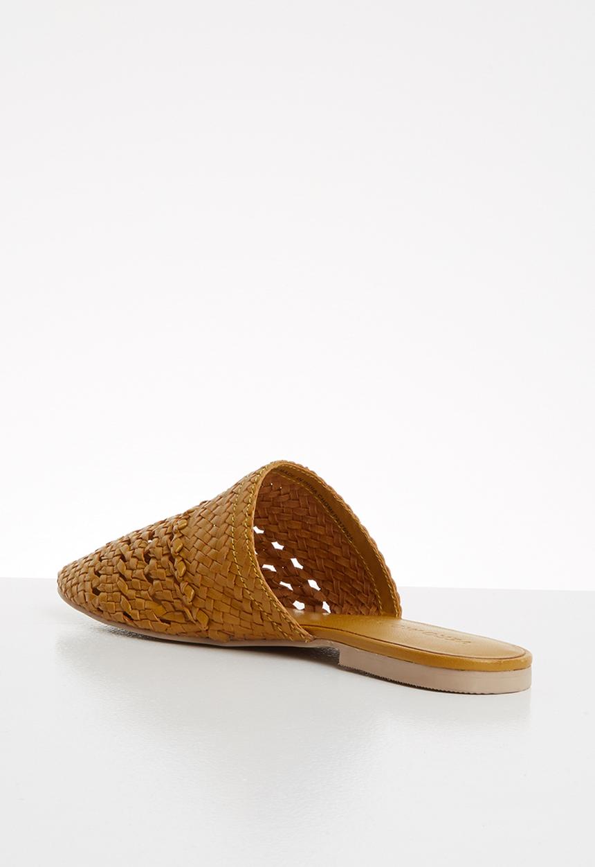 Vero Moda - Gaura leather mule - yellow