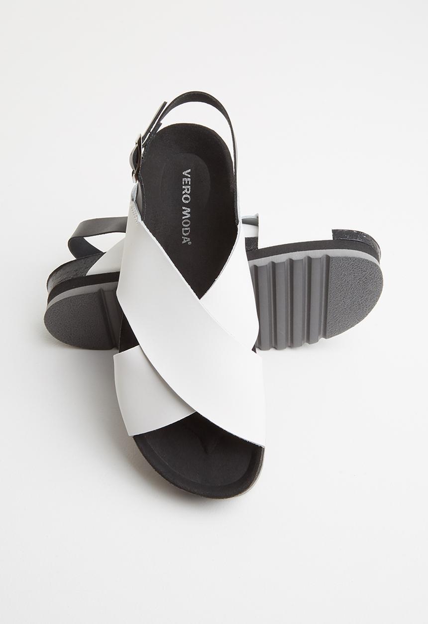 Vero Moda - Rita leather sandal - white