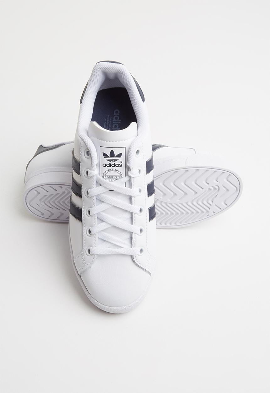 adidas Originals - Coast star shoes - white & navy