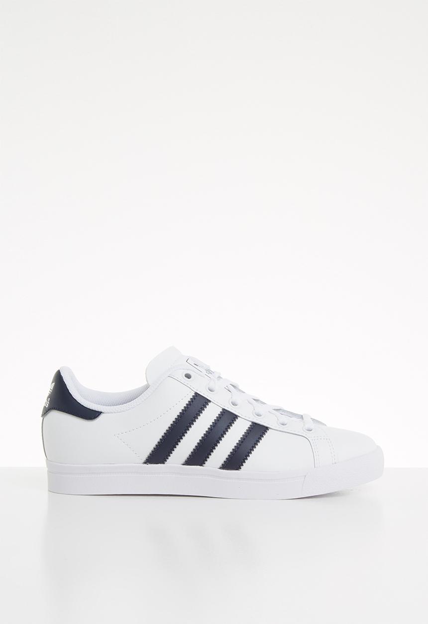 adidas Originals - Coast star shoes - white & navy