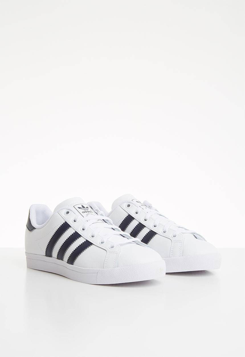 adidas Originals - Coast star shoes - white & navy