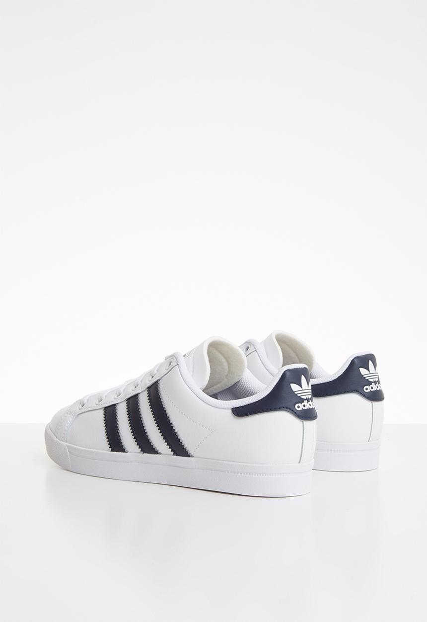 adidas Originals - Coast star shoes - white & navy