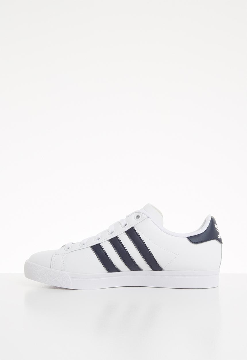 adidas Originals - Coast star shoes - white & navy