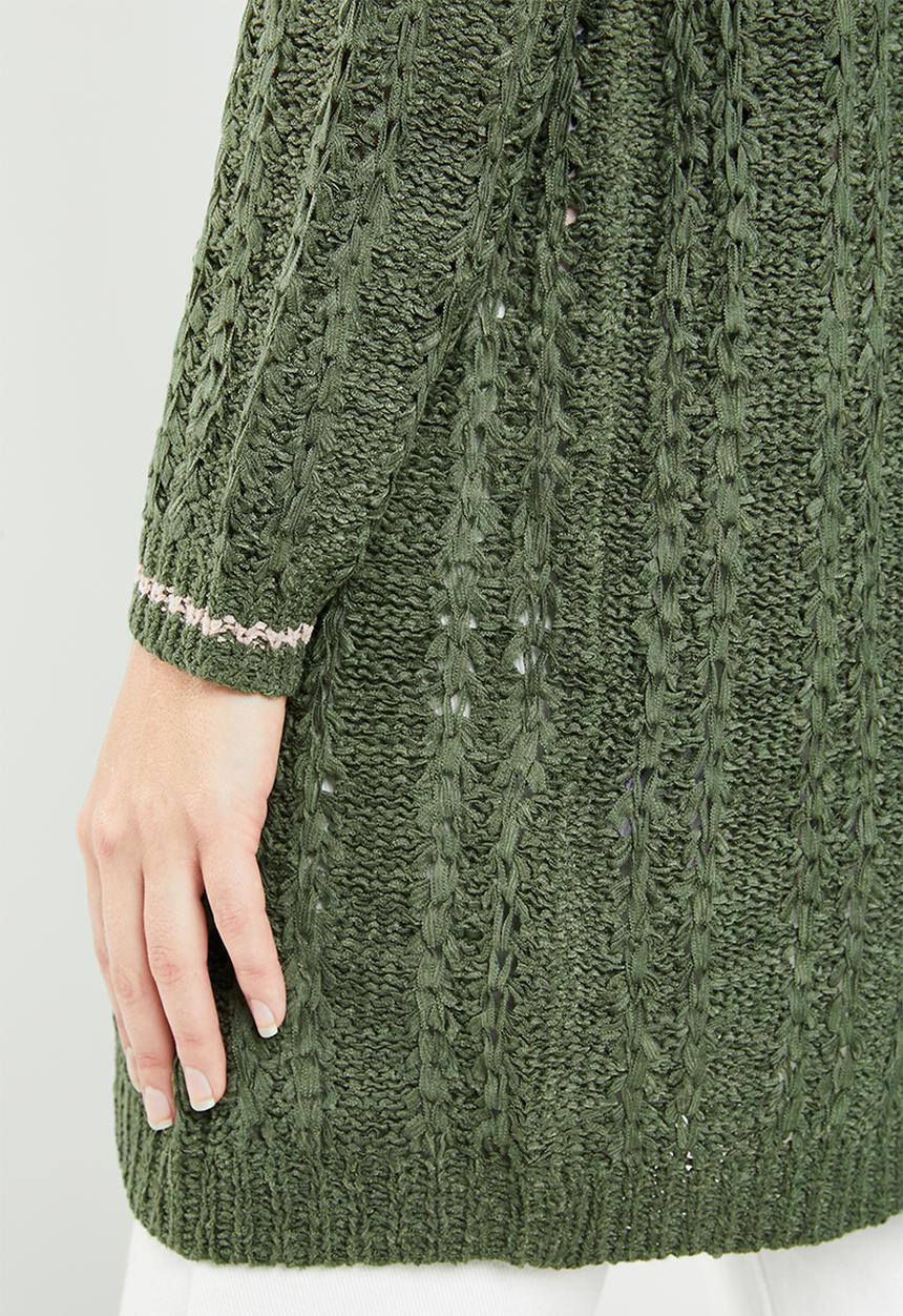 Jacqueline de Yong - Mynte long sleeve cardigan - green