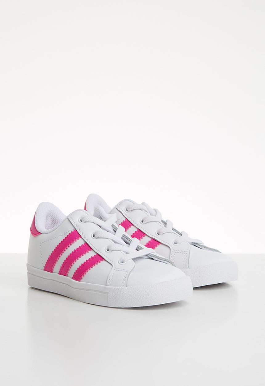 adidas Originals - Coast star shoes - pink & white