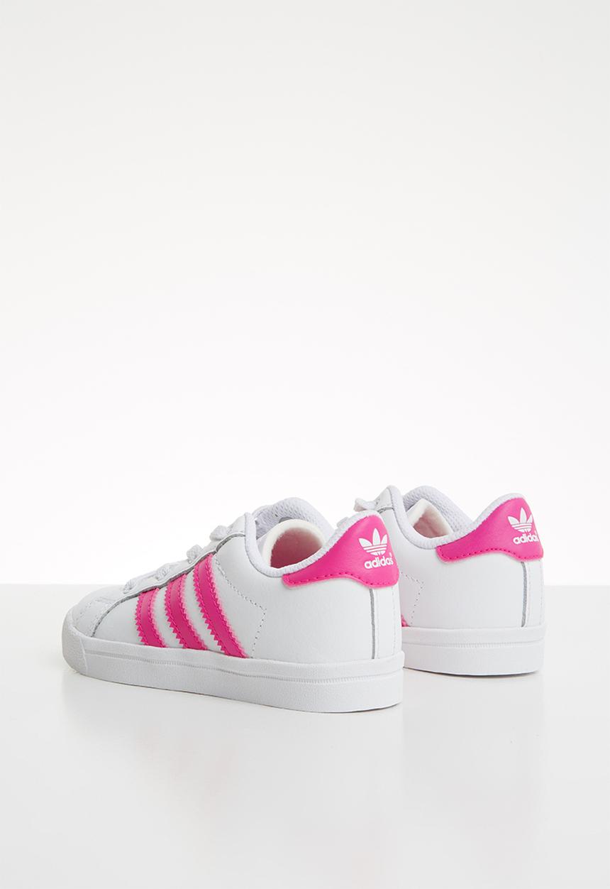 adidas Originals - Coast star shoes - pink & white