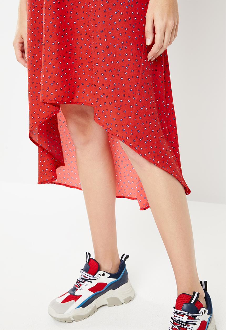 Jacqueline de Yong - Povla long dress - red