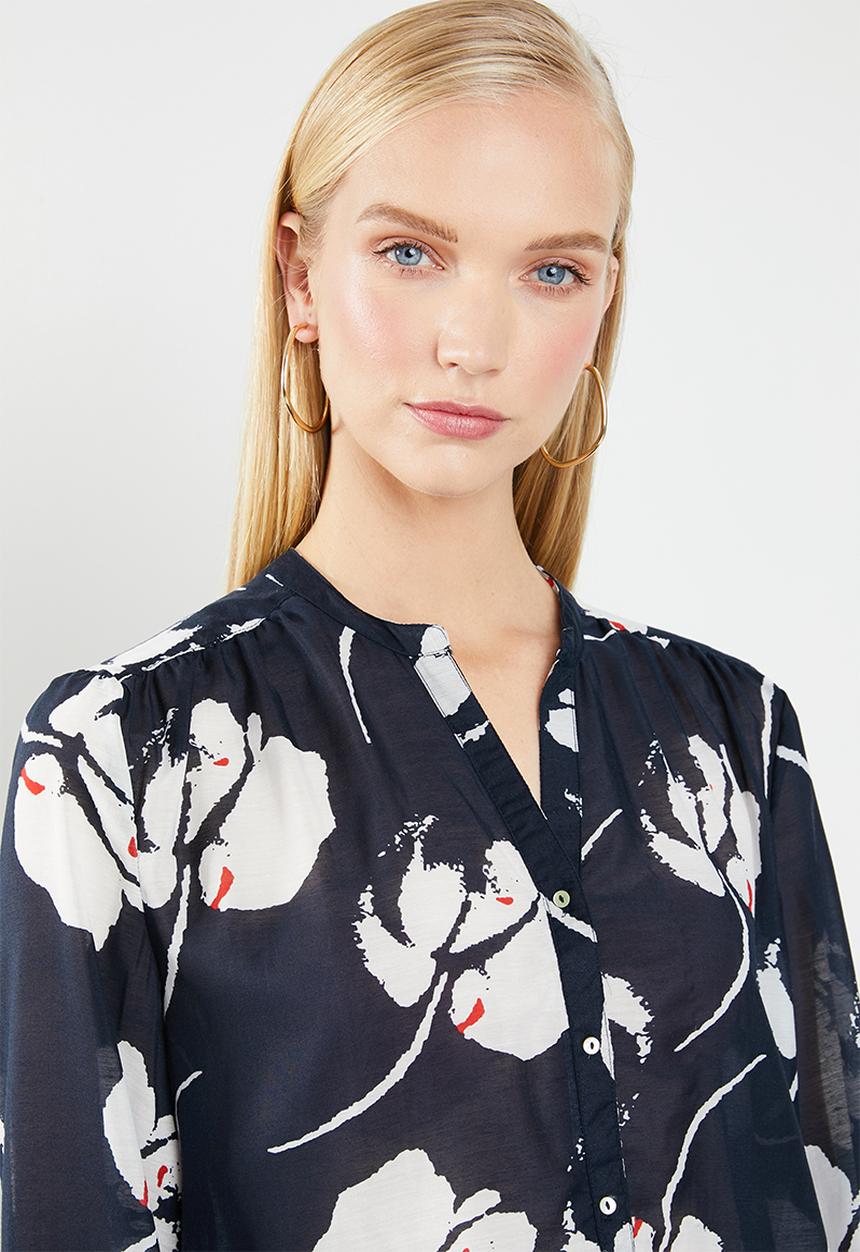 Jacqueline de Yong - Loop long sleeve shirt - navy 