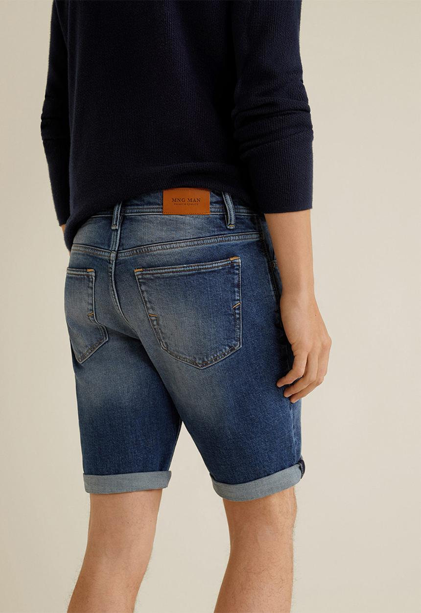 MANGO - Rock 4 bermuda shorts - blue