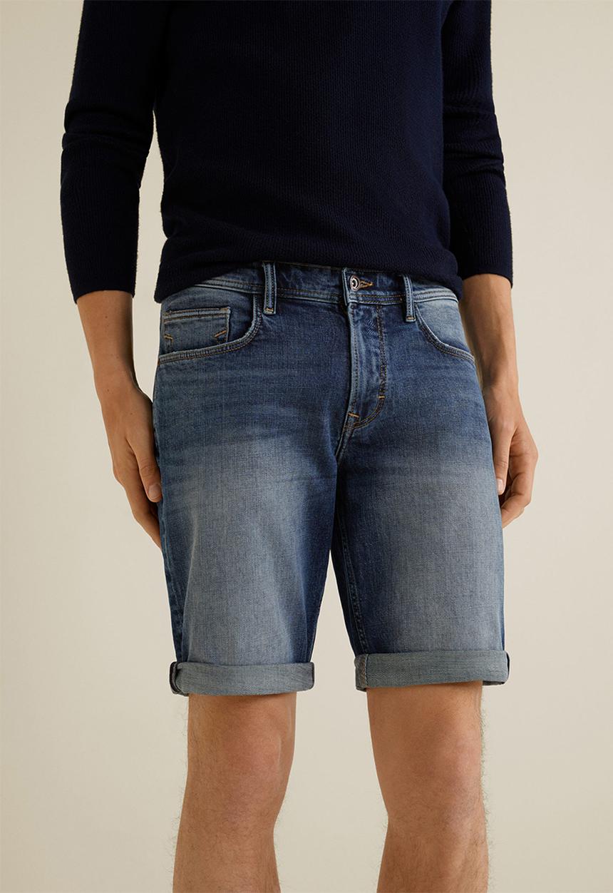 MANGO - Rock 4 bermuda shorts - blue
