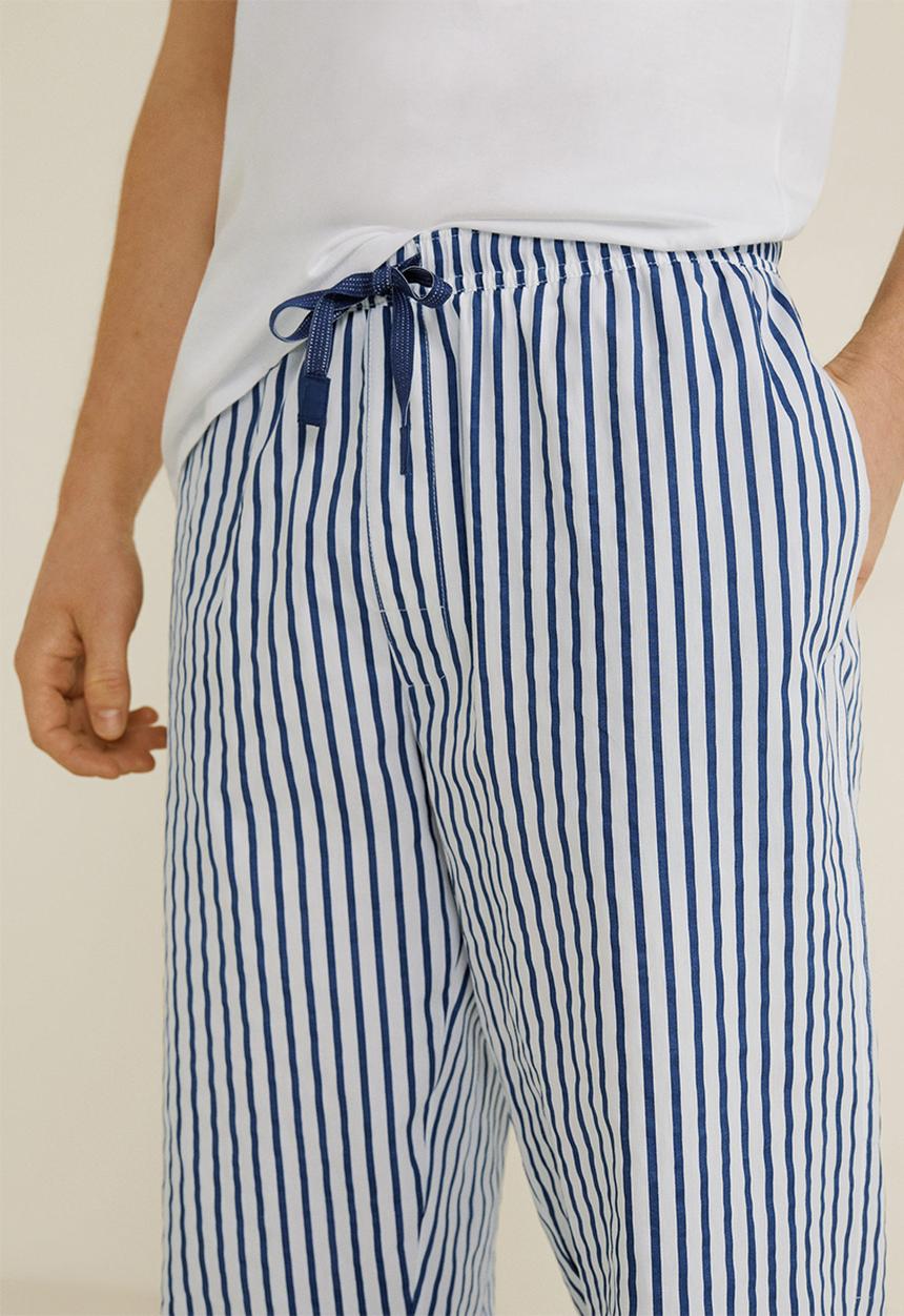 MANGO - Pyjamarl pijama pack - navy & white 