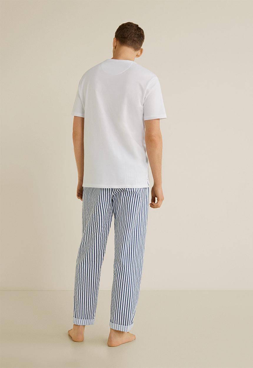 MANGO - Pyjamarl pijama pack - navy & white 