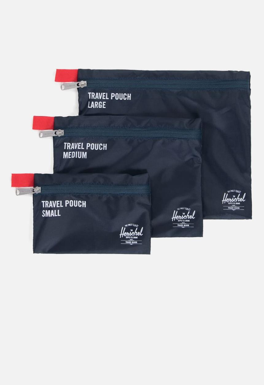 Herschel Supply Co. - Travel pouch set of 3 - navy & red
