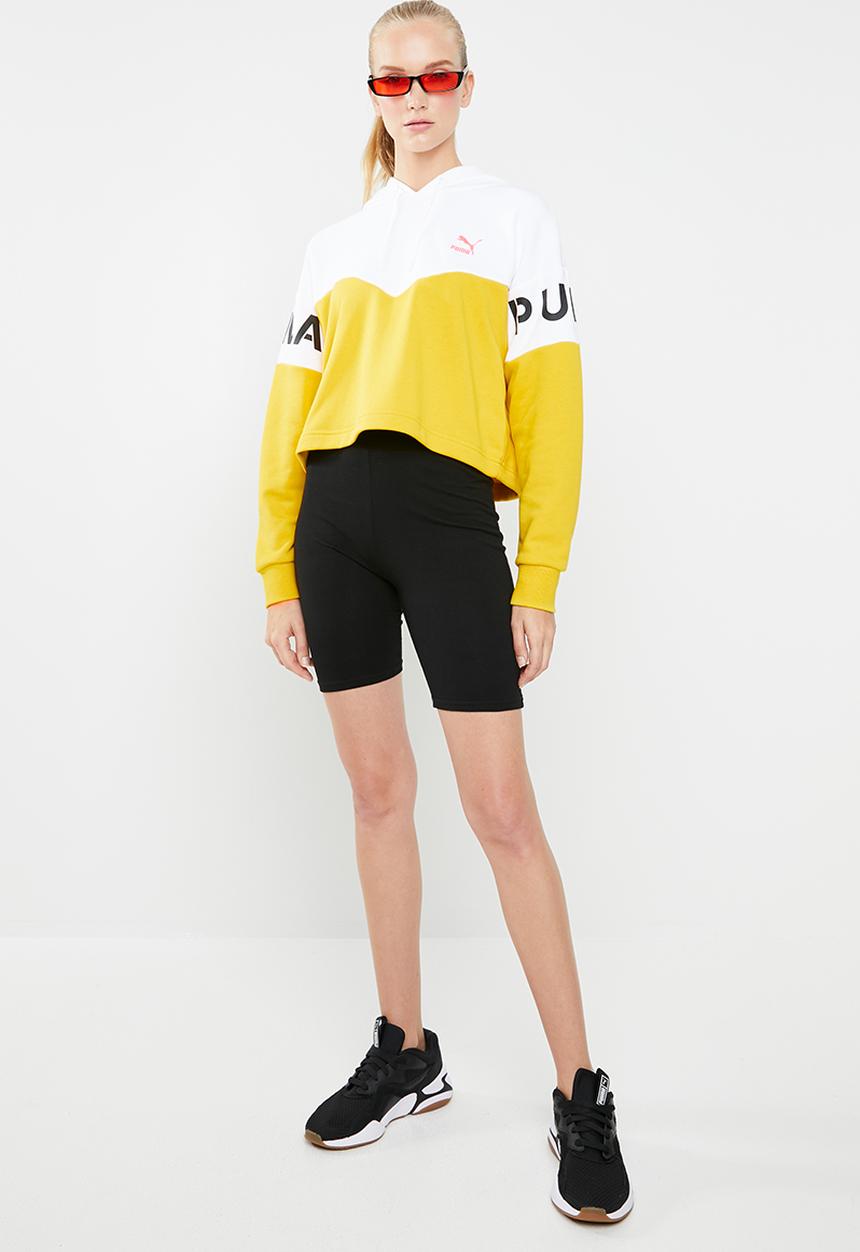 PUMA - Xtg colourblock hoodie - yellow & white