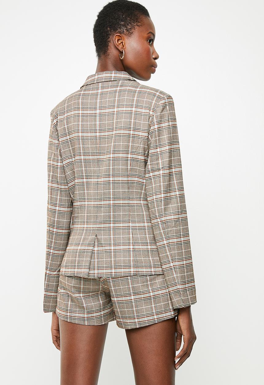 Jacqueline de Yong - Sandra check blazer - multi 