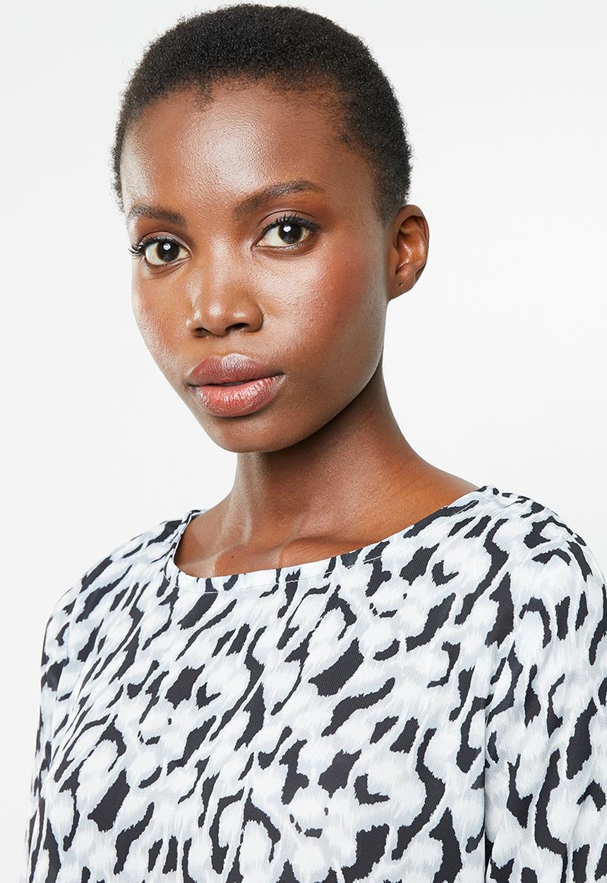 Revenge - Volume sleeve printed blouse - multi 